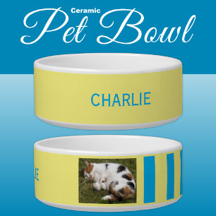 Bild und Name blau und gelb hinzufügen Napf