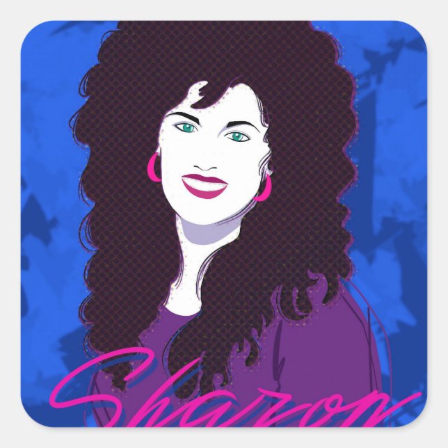 Bild und Name von Sharon Stickers (Vorderseite)