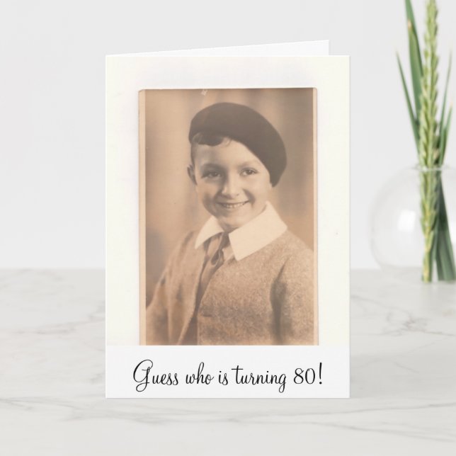 Bild, Vermutung, die 80 dreht! Einladung (Vorderseite)