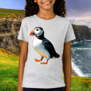 Bild vom Atlantik-Papageientaucher, Meeresvogel, K T-Shirt