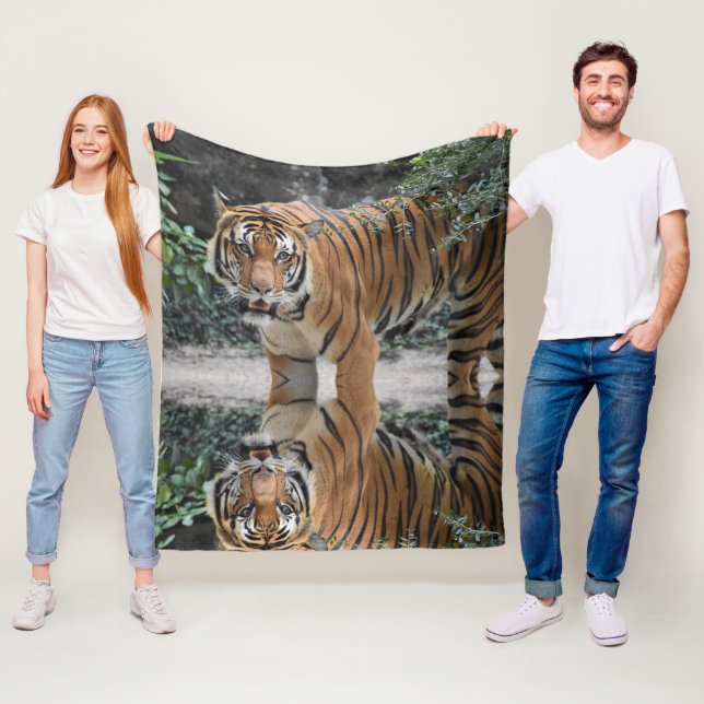 Bild vom benutzerdefinierten Tiger-Mirror-Typ star Fleecedecke (Beispiel)