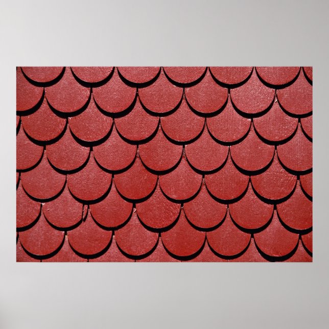 Bild vom Roten Dach, Schweiz Poster (Vorne)