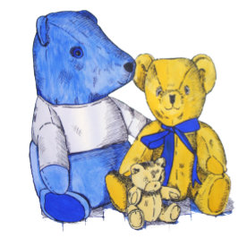 Bild von drei niedlichen Teddy Puzzle