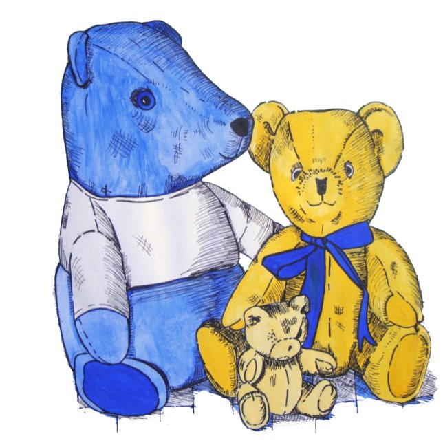 Bild von drei niedlichen Teddy Puzzle (Von Creator hochgeladen)