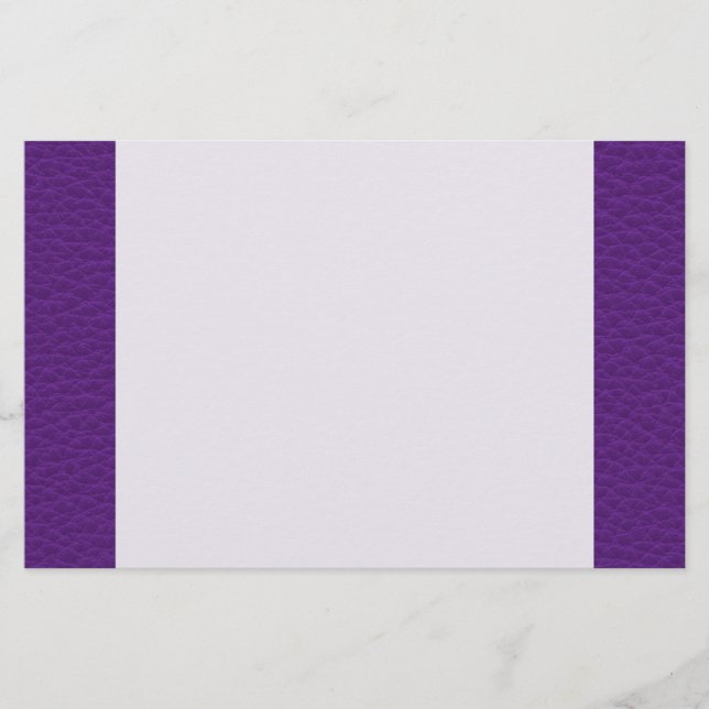 Bild von Lila Leder. Briefpapier (Vorderseite)