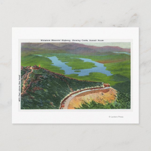 Bild von Memorial Hwy, Castle, Summit House Postkarte (Vorderseite)