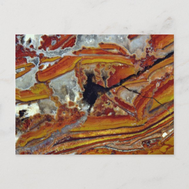 Bild von Orange und Gelb Jasper Postkarte (Vorderseite)
