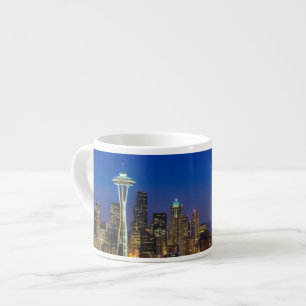 Bild von Seattle-Skylinen in Morgenstunden Espressotasse