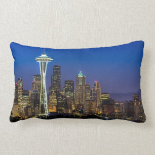 Bild von Seattle-Skylinen in Morgenstunden Lendenkissen