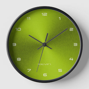 Bild von Shiny Green Metallic Textur Uhr