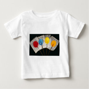Bild von vier bunten Lutschern Baby T-shirt
