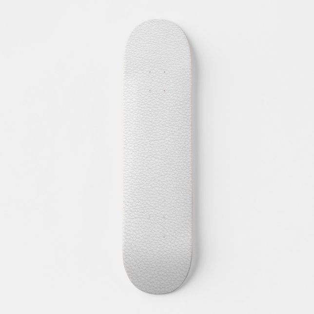Bild von weißem Leder. Skateboard (Vorne)
