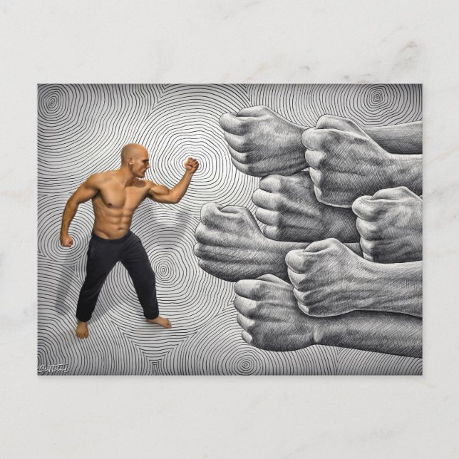 Bildaufnahme des Stifts VS - Kampf und Entschlosse Postkarte (Vorderseite)