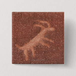 Bilddagramm der Antilope auf Wand des roten Button