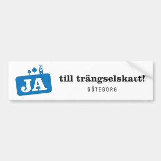 Bildekal - Ja till trängselskatt Autoaufkleber