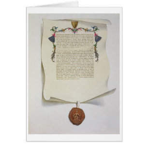 Bilden Sie Ausgabe der Magna Carta, erste publis