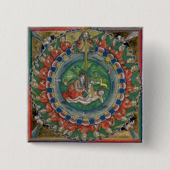 Bilden Sie Kopie des Genese-2:22 Gott geschaffenes Button (Vorderseite)