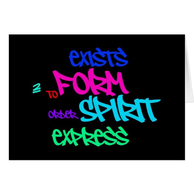 Bilden Sie sich existiert Karte (Schwarzes) (Vorderseite (Horizontal))