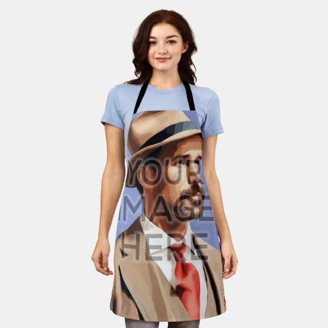 Bilder auf der personalisierten Schürze (Getragen)