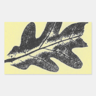 Bilder aus direkter Natur-Blatt-Aufkleber Rechteckiger Aufkleber