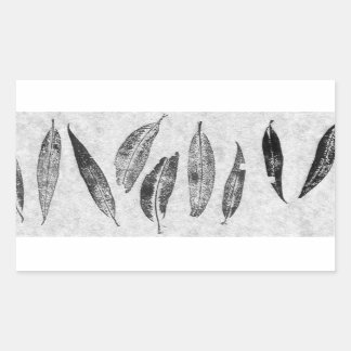 Bilder aus direkter Natur-Blatt-Aufkleber Rechteckiger Aufkleber