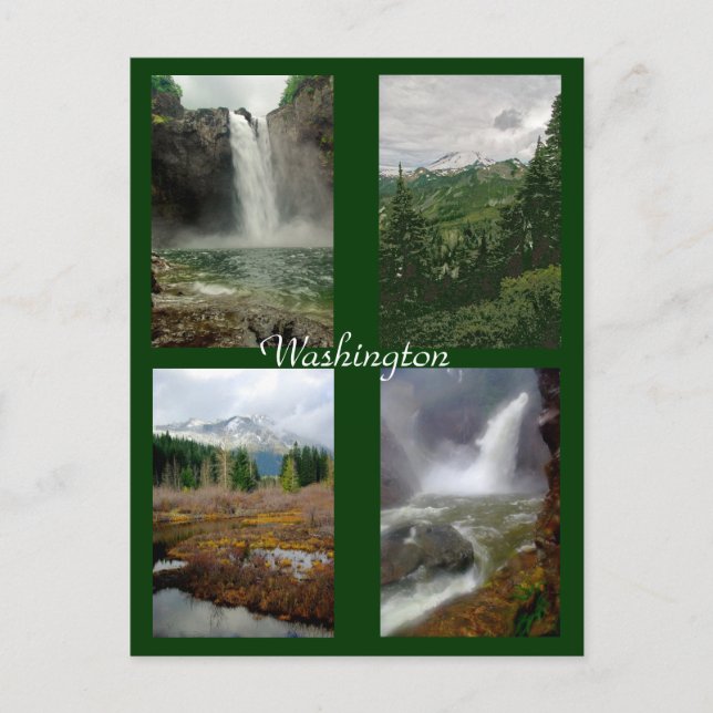 Bilder aus Washington Postkarte (Vorderseite)