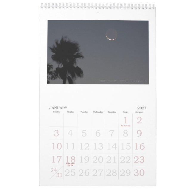 Bilder der Everglades, Florida Kalender (Jan 2027)
