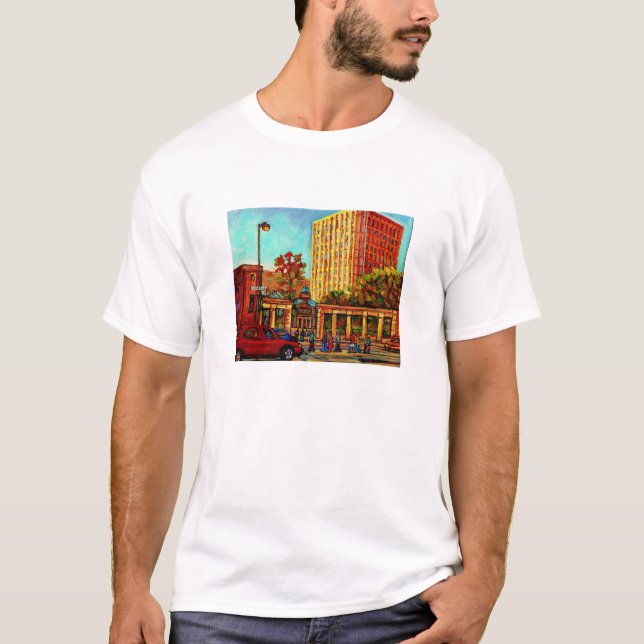 BILDER DER MCGILL UNIVERSITY CANADIAN CITY SCENE T-Shirt (Vorderseite)