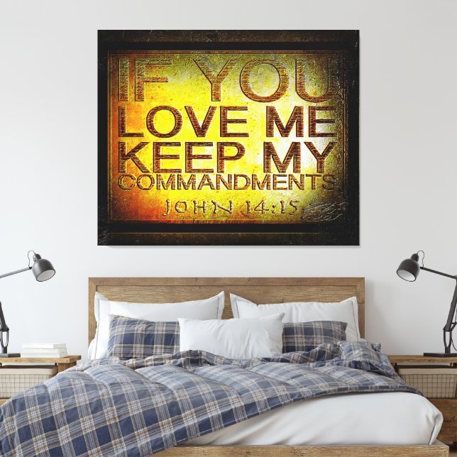 Bilder der Schrift 17 Leinwanddruck (Insitu (Schlafzimmer))