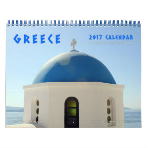 Bilder des griechischen Wall-Kalenders Kalender