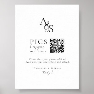 Bilder passieren! Foto, QR-Code, Hochzeit Poster
