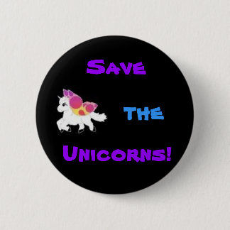 Bilder, retten, Unicorns! Button