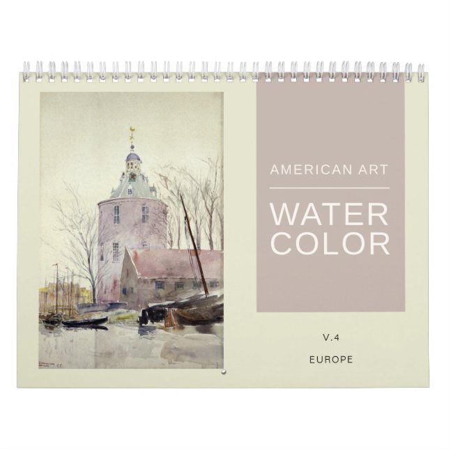 Bilder von American Fine Art Watercolor Europe Kalender (Titelbild)