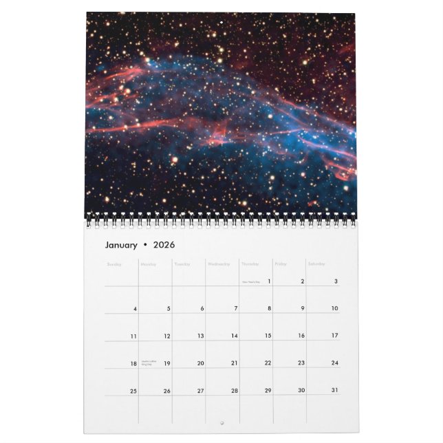 Bilder von der NASA Kalender (Jan 2026)