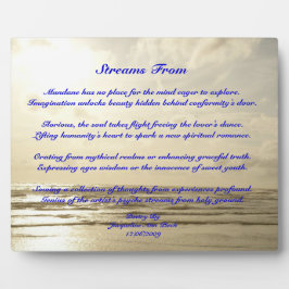 Bilder von der Poesie Plaque Fotoplatte