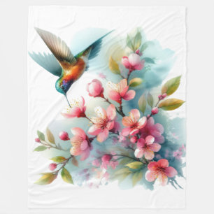 Bilder von Floral/Frühjahr-Kolibris Fleecedecke
