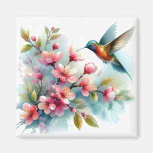 Bilder von Floral/Frühjahr-Kolibris Magnet