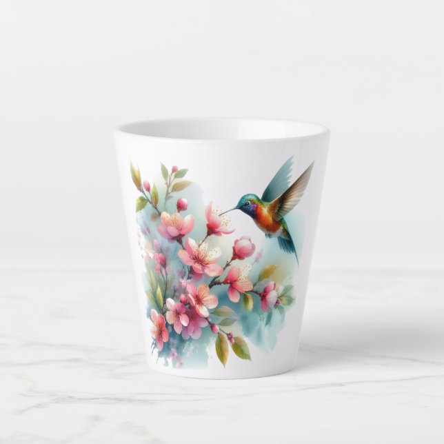 Bilder von Floral/Frühjahr-Kolibris Milchtasse (Vorderseite)
