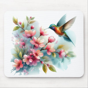 Bilder von Floral/Frühjahr-Kolibris Mousepad
