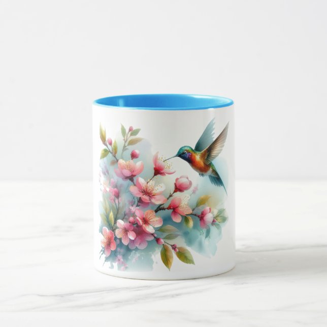 Bilder von Floral/Frühjahr-Kolibris Tasse (Zentrum)