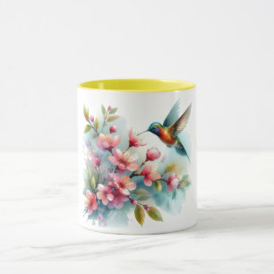Bilder von Floral/Frühjahr-Kolibris Tasse
