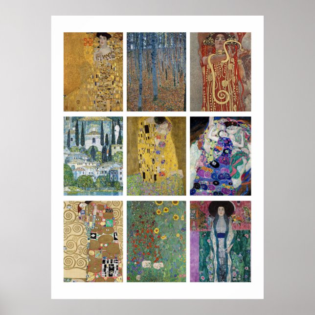 Bilder von Gustav Klimt Poster (Vorne)