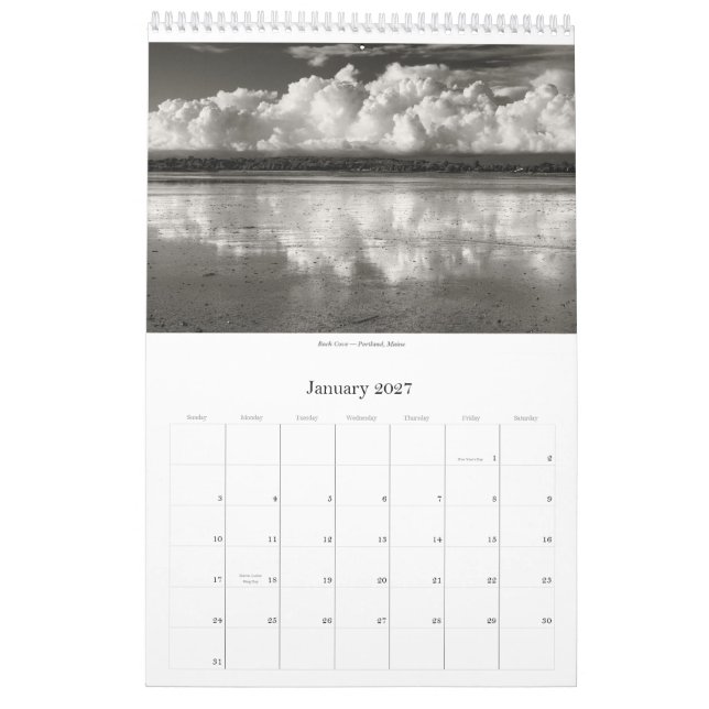 Bilder von Maine durch James O'Reilly: Kalender (Jan 2027)
