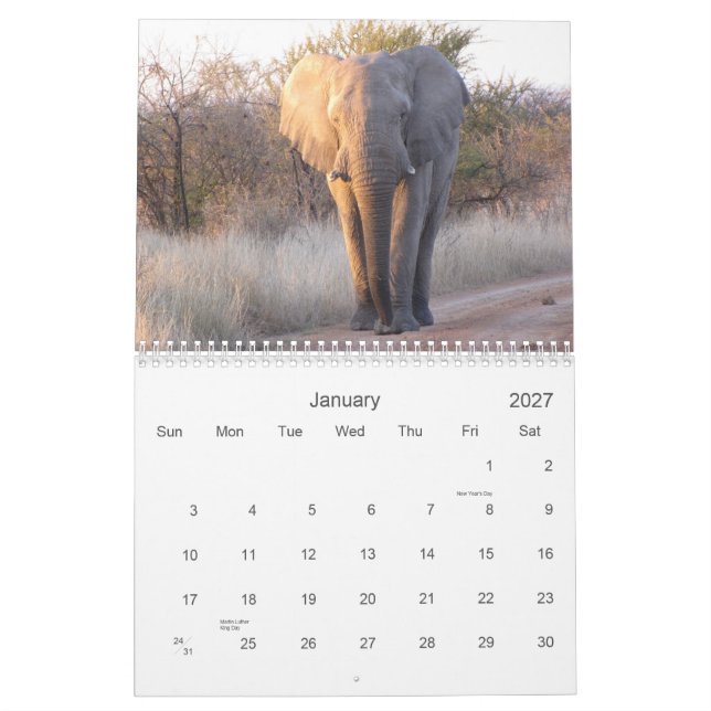 Bilder von Südafrika Kalender (Jan 2027)