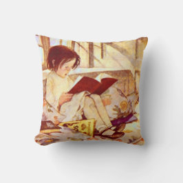 Bilderbücher im Winter Kissen