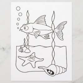 Bilderbuchseite zum Leben in der See