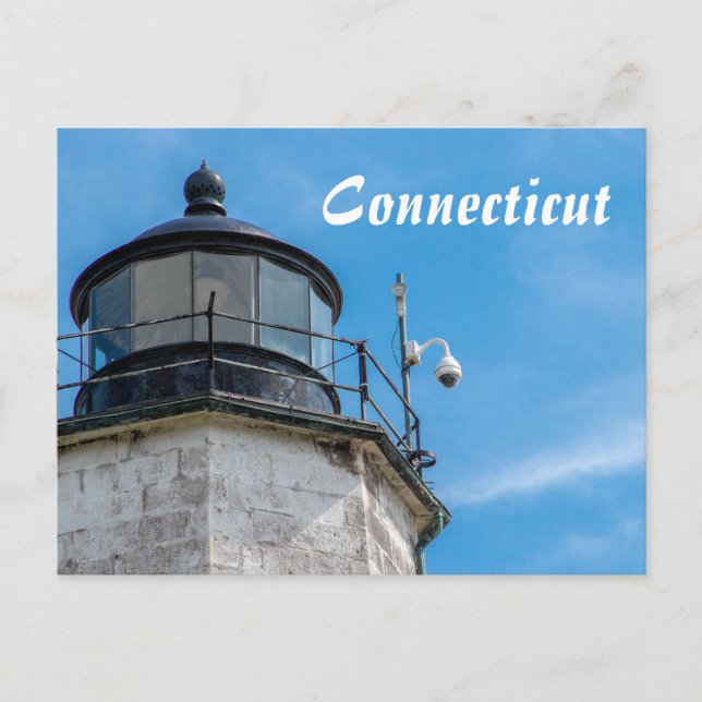 Bilderkarten für das Connecticut Lighthouse Postkarte (Vorderseite)