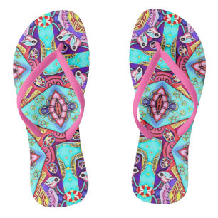 BILDFRAMEN-DESIGNER-KOLLAGE FLIP FLOPS