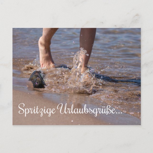 Bildgrüße direkt aus dem Meer Postkarte (Vorderseite)