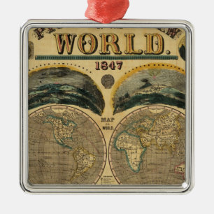 Bildhafte Ansicht der Welt Ornament Aus Metall